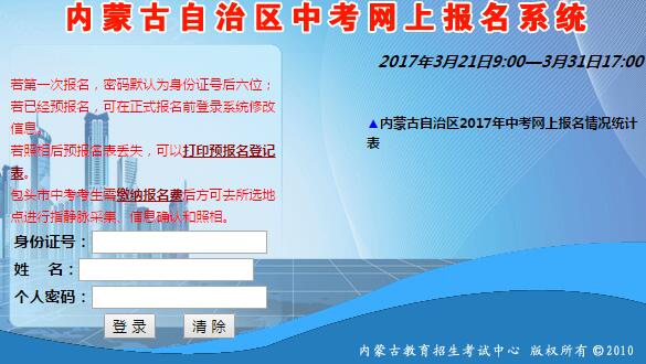【揭阳中考网上报名系统】内蒙古自治区中考网上报名系统入口http://www1.nm.zsks.cn/zzweb