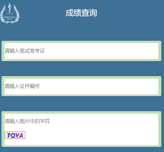 医师资格考试医学综合考试开始成绩查询